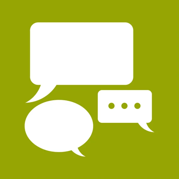 Talking bubbles icon — Stock Photo, Image