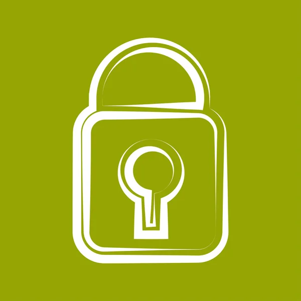 Padlock icon — Stock Photo, Image