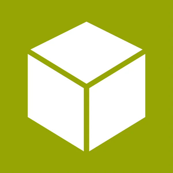 Icono del cubo — Foto de Stock