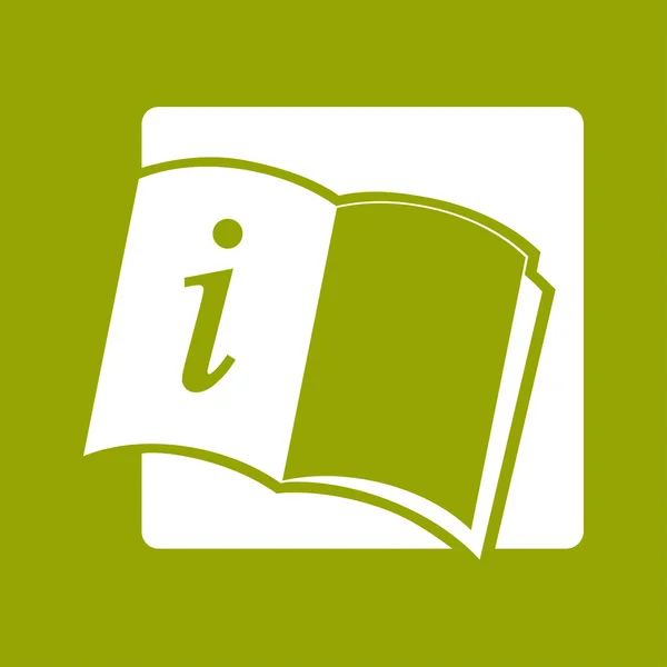 Open book icon — Stock Photo, Image