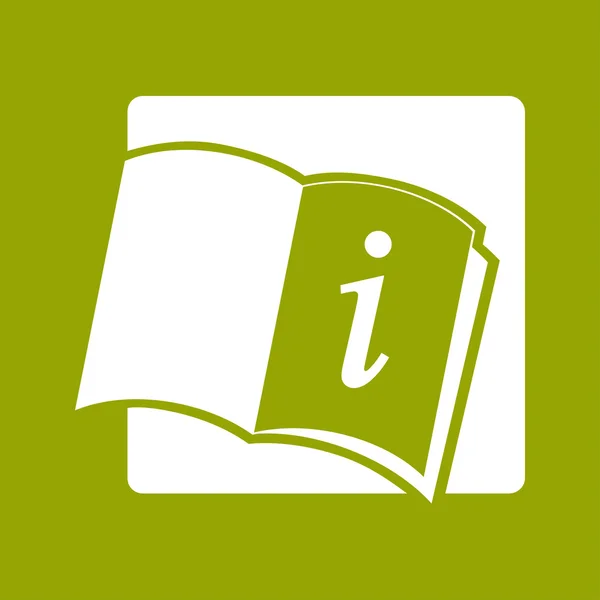 Open book icon — Stock Photo, Image