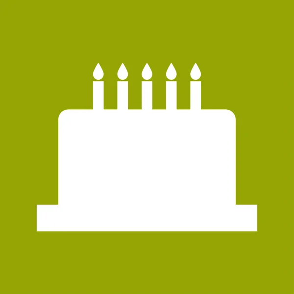 Doğum günü pastası simgesi — Stok fotoğraf