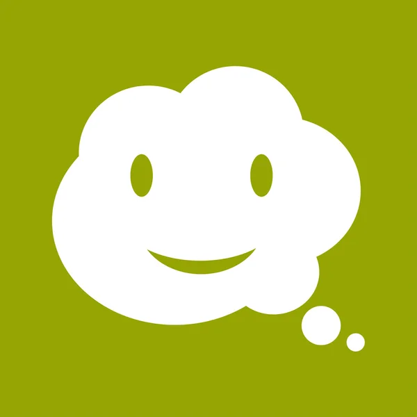 Smile talking bubble icon — Stock Photo, Image