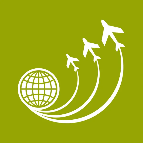 Vliegtuigen pictogram — Stockfoto
