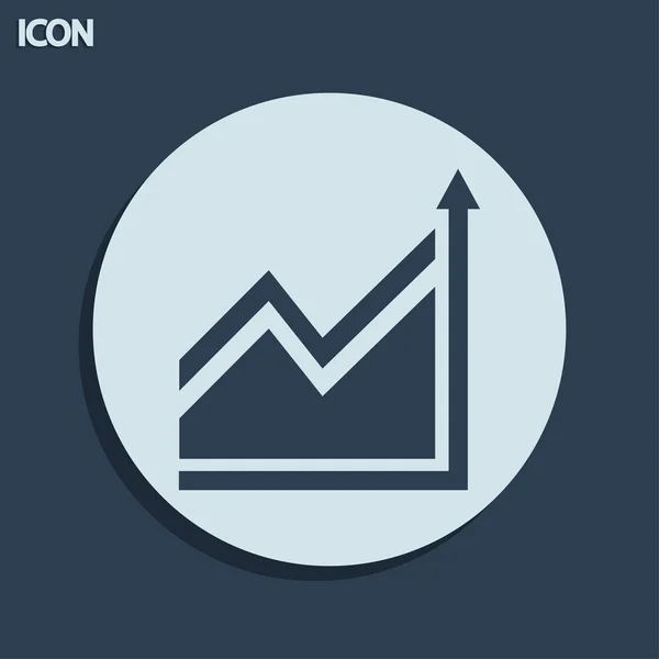 Chart diagram icon — Stock Photo, Image
