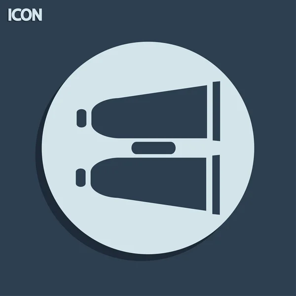 Icono binocular — Foto de Stock