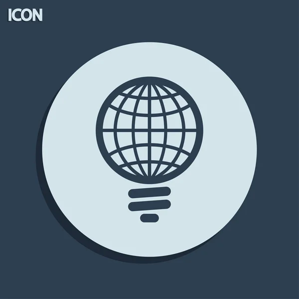 Icono de luz global — Foto de Stock