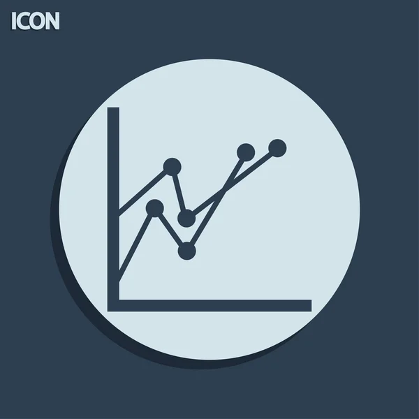 Chart diagram icon — Stock Photo, Image