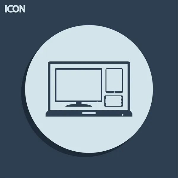 Icono de dispositivos electrónicos — Foto de Stock