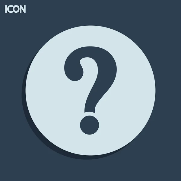 Question mark sign icon — Stock Photo, Image