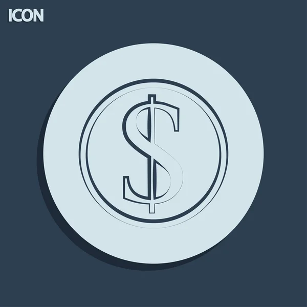 Dólar signo icono — Foto de Stock