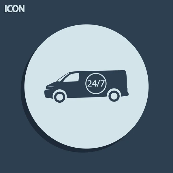 Dostawa samochodu ikona — Zdjęcie stockowe