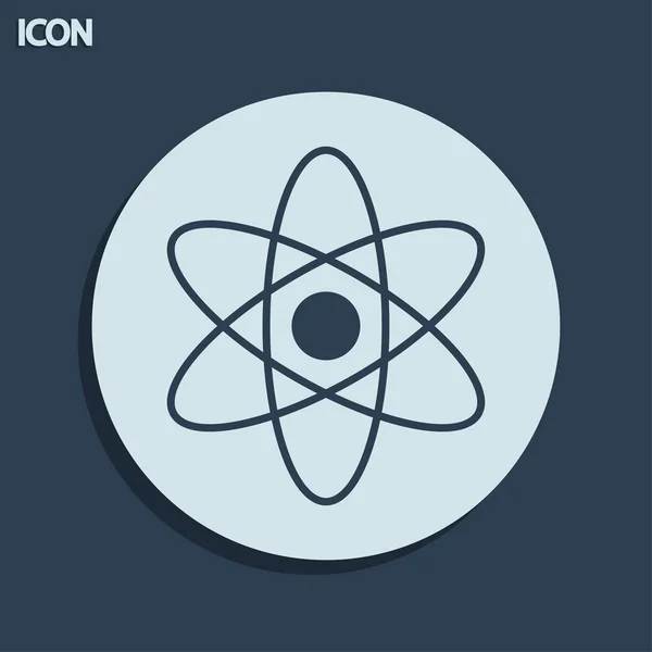 Значок атома — стоковое фото