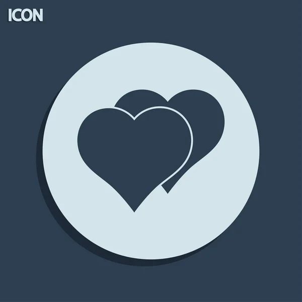 Ícone de corações — Fotografia de Stock