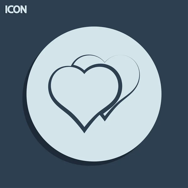 Icono corazones — Foto de Stock