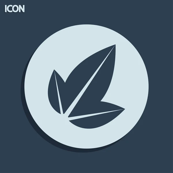 Icona delle foglie — Foto Stock