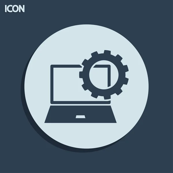 Laptop icon design — Stock Photo, Image