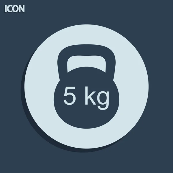 Dumbbell icon — Stock Photo, Image