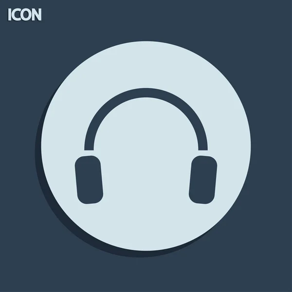 Sluchátka ikony — Stock fotografie