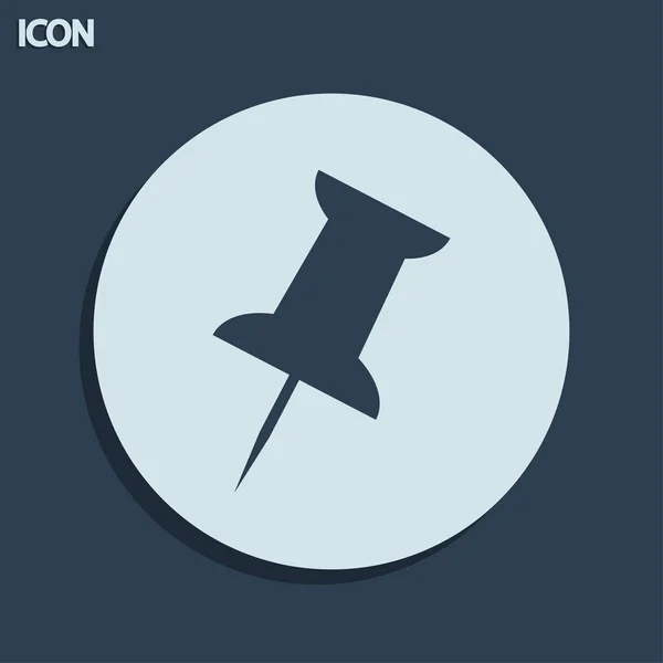 Push pin icon — Stock Photo, Image