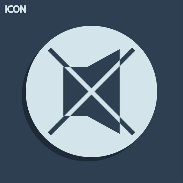 Blue mute icon — Stock Photo, Image