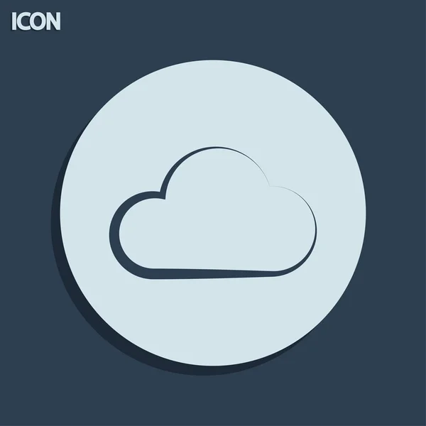 Blå moln ikon — Stockfoto