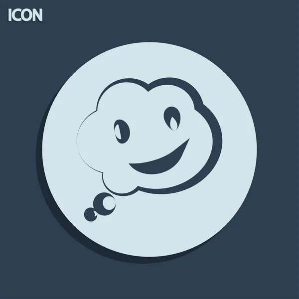 Smile talking bubble icon — Stock Photo, Image