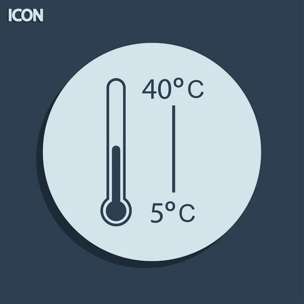 Thermometer-Symbol — Stockfoto