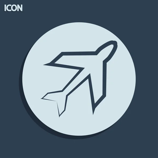 Icon飞机 — 图库照片