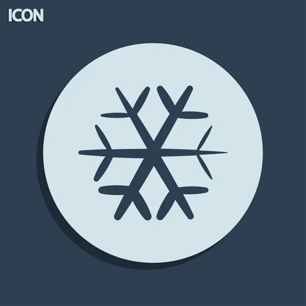 Icono de copo de nieve — Foto de Stock