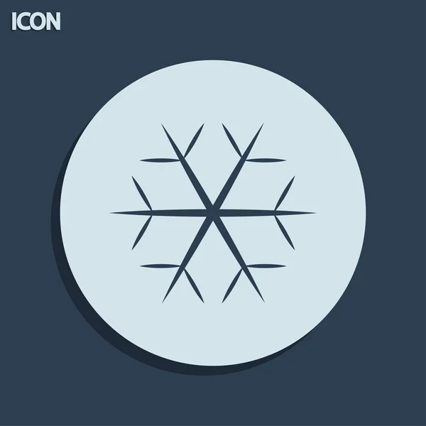 Sneeuwvlok pictogram — Stockfoto