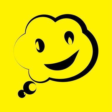 Gülümseyen baloncuk simgesi