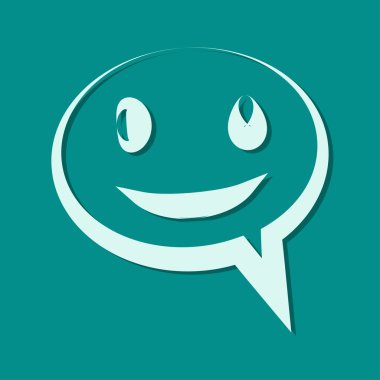 Gülümseyen baloncuk simgesi