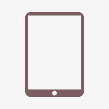 Modern dijital tablet pc simgesi