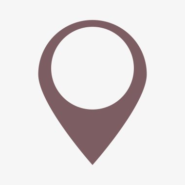 harita işaretçisi düz simgesi