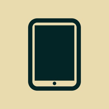 Modern dijital tablet pc simgesi