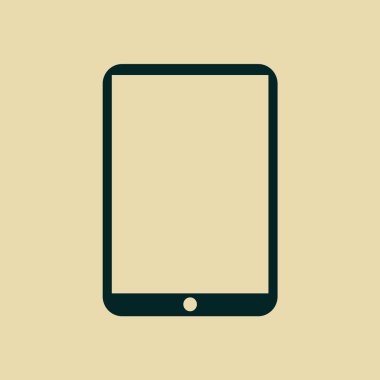 Modern dijital tablet pc simgesi
