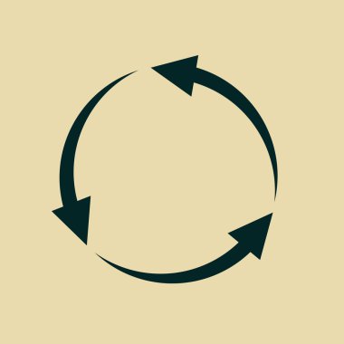 Circular arrows icon clipart