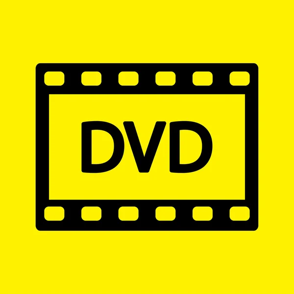 DVD icono de vídeo —  Fotos de Stock