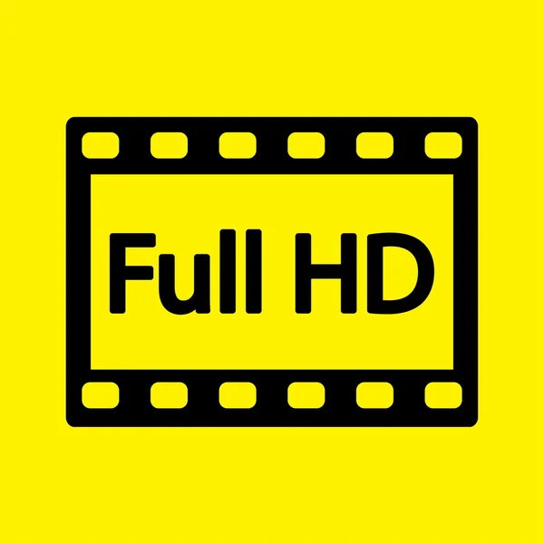 Volledige hd video pictogram — Stockfoto