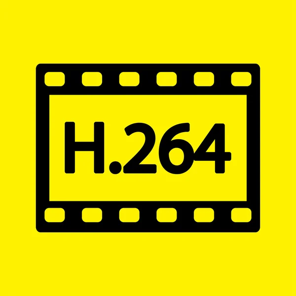H.264 icono de vídeo — Foto de Stock