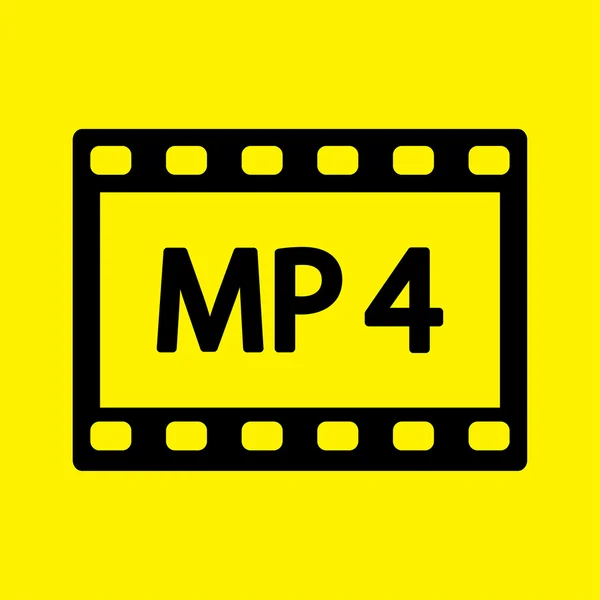 MPEG 4 icono de vídeo — Foto de Stock