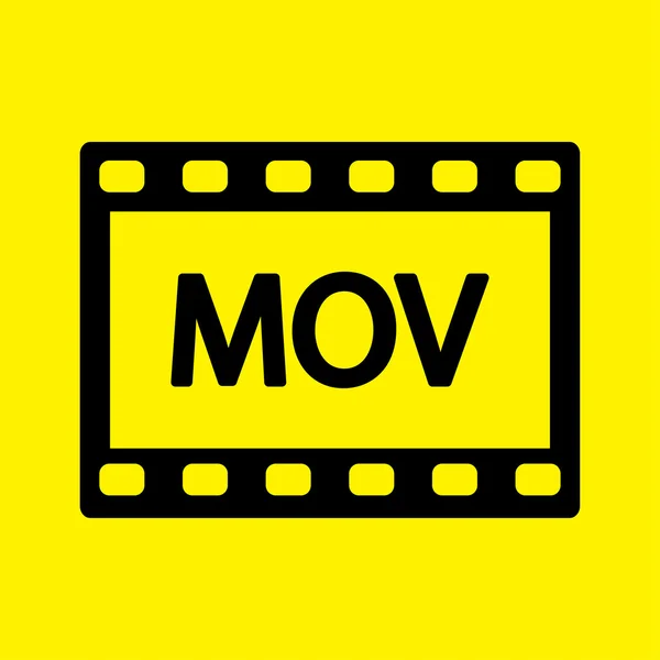 Icona video MOV — Foto Stock