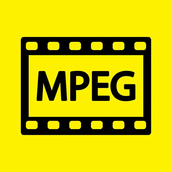 MPEG video icon — Stock Photo, Image