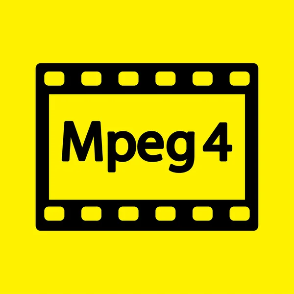 Mpeg 4 视频图标 — 图库照片