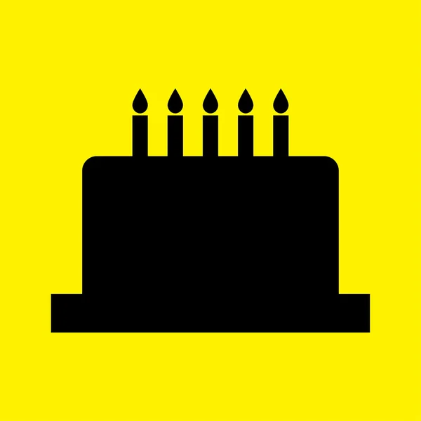 Verjaardag cake pictogram — Stockfoto