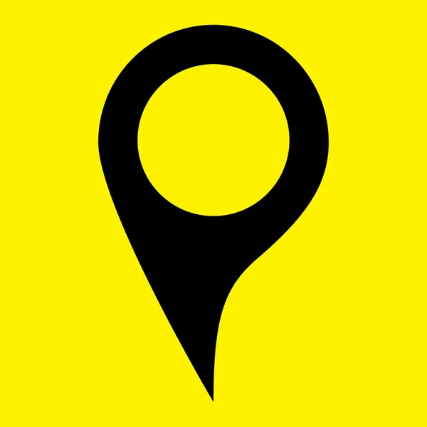 Mappa puntatore icona piatta — Foto Stock