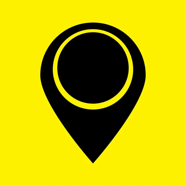 Mapa puntero icono plano — Foto de Stock
