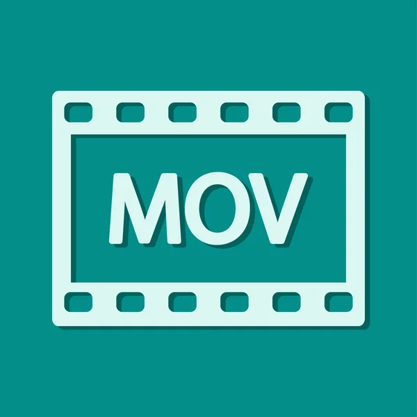 Ikona wideo MOVMOV videopictogram — Zdjęcie stockowe