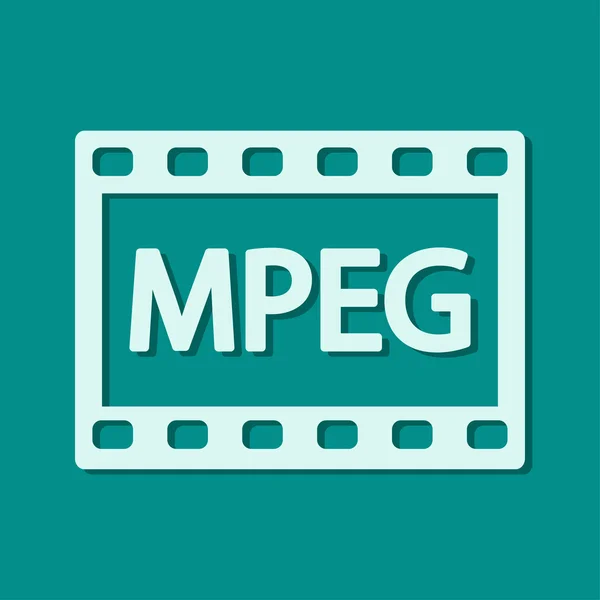 Mpeg 视频图标 — 图库照片